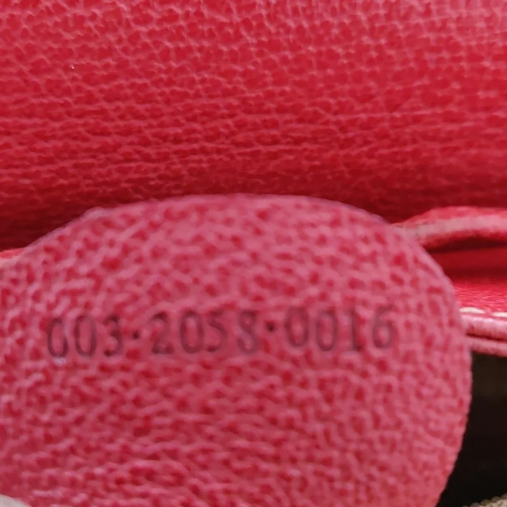 Red Suede Gucci Backpack Vintage Bamboo - Picture 16 of 17